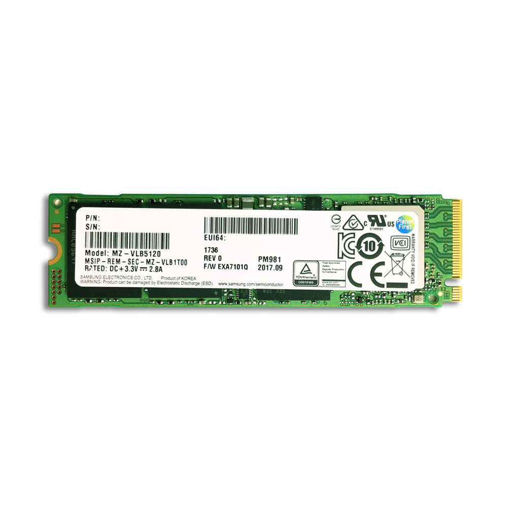SSD 256 Samsung NVMe PM981 M.2 PCIe Gen3 x4